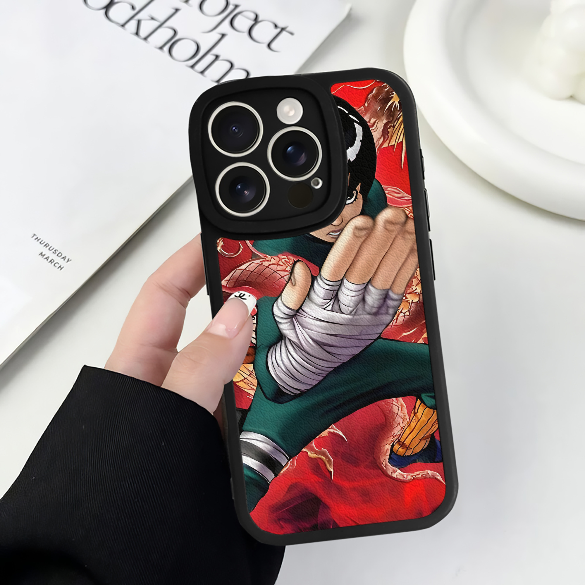 （画像用） NARUTO -ナルト- NARUTO -ナルト- 疾風伝 【iPhone 16シリーズ対応】シリコンスマホケース（レザー調） 材質：シリコン